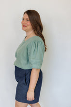 Load image into Gallery viewer, The Sylvie Top in Sage Green