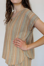 Load image into Gallery viewer, The Oasis Shirt in Hazel Stripe