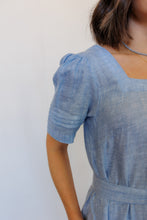 Load image into Gallery viewer, The Traverse Dress in Blue Linen