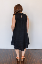 Load image into Gallery viewer, The Riverine Dress in Black Linen