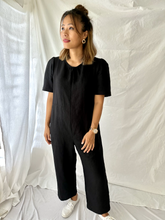 Load image into Gallery viewer, The Terra Short Sleeved Linen Jumpsuit