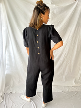 Load image into Gallery viewer, The Terra Short Sleeved Linen Jumpsuit