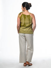 Load image into Gallery viewer, Multi-Color Abstract Tie-Neck Halter Top - XL