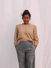 Load image into Gallery viewer, The Chrysanthemum Block Print Top