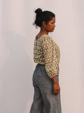 Load image into Gallery viewer, The Chrysanthemum Block Print Top