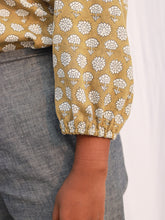 Load image into Gallery viewer, The Chrysanthemum Block Print Top