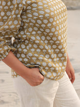 Load image into Gallery viewer, The Chrysanthemum Block Print Top