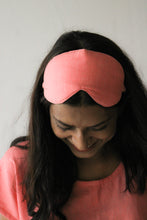 Load image into Gallery viewer, Sleep Mask in Coral Pink