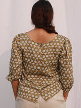 Load image into Gallery viewer, The Chrysanthemum Block Print Top