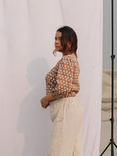 Load image into Gallery viewer, The Chrysanthemum Block Print Top