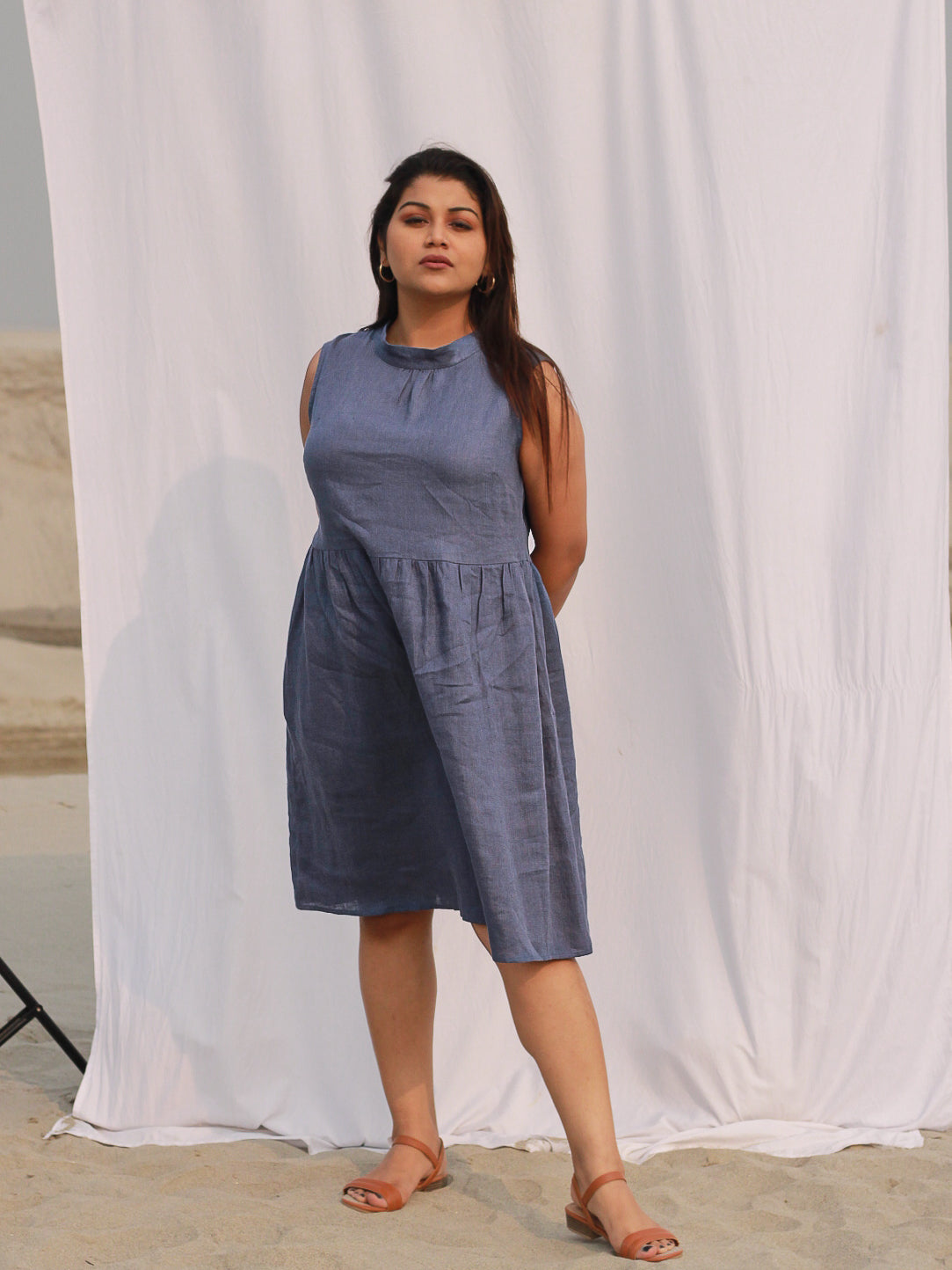 The Monsoon Dress - 100% Linen Dress S The Monsoon Dress - 100% Linen Dress S