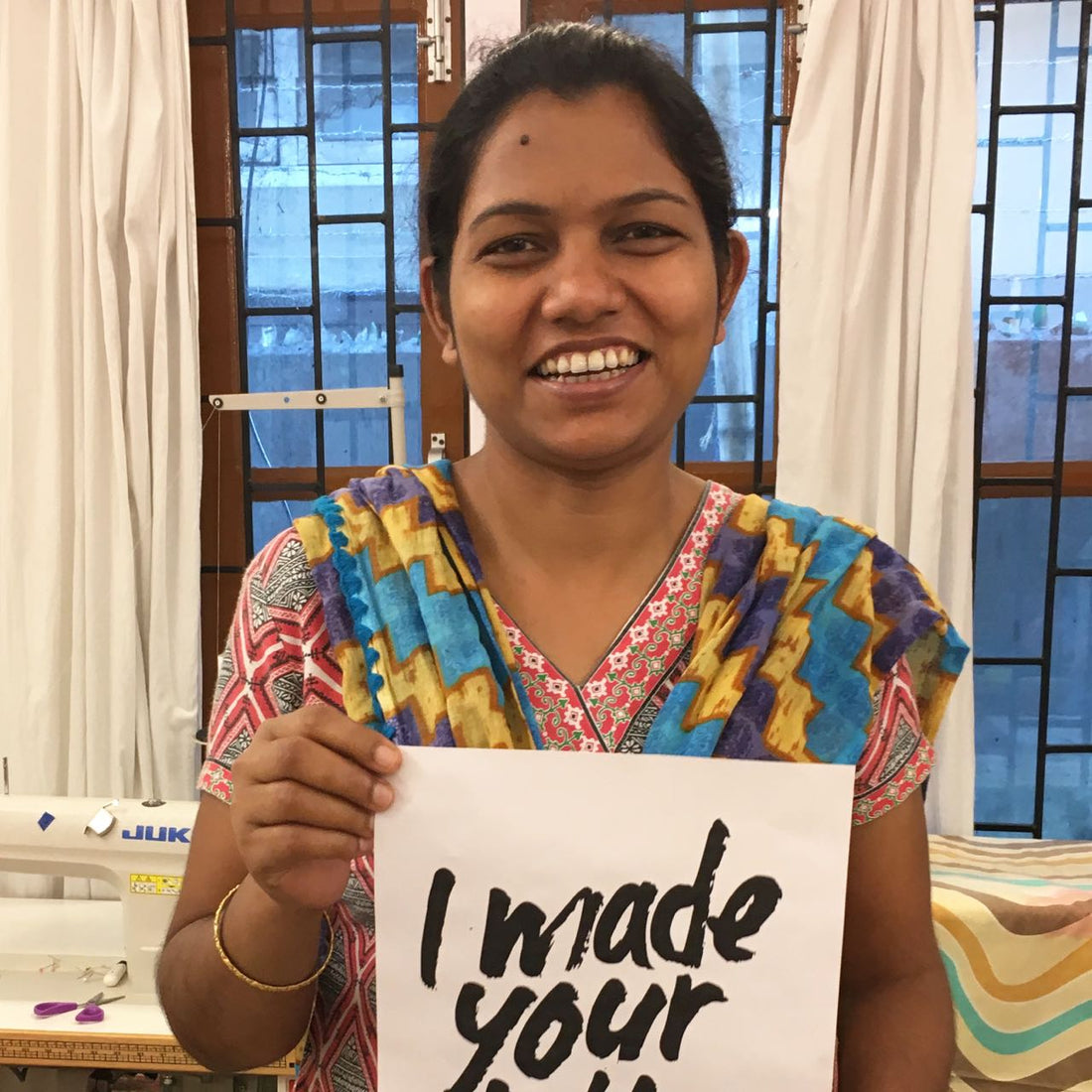 Ritu Moni, our Production + Training Manager. Swahlee creates a handmade capsule wardrobe of clothing essentials made ethically in India using sustainable production and natural fabrics. 