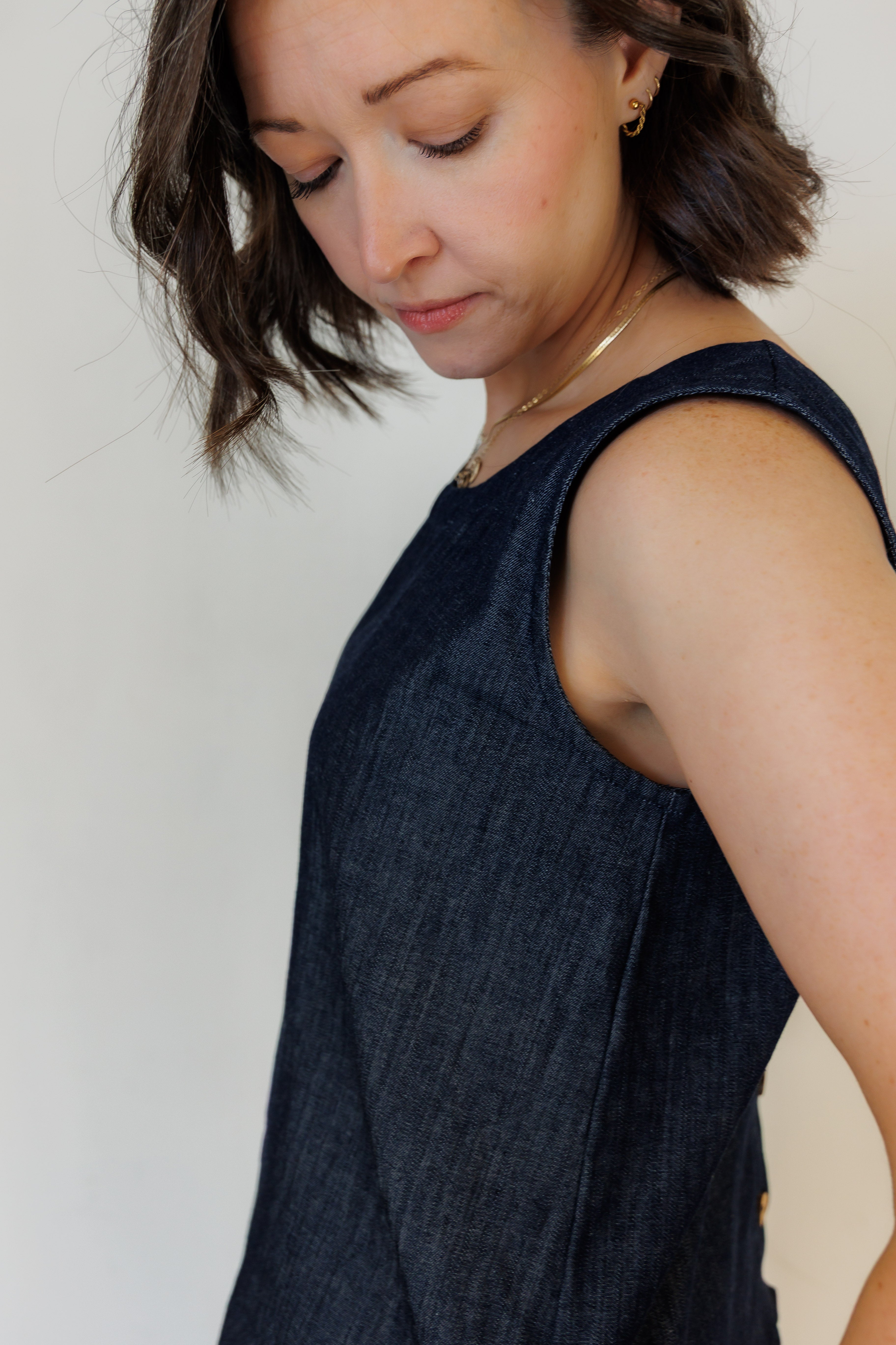The Harmony Reversible Top in Denim