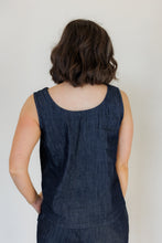 Load image into Gallery viewer, The Harmony Reversible Top in Denim
