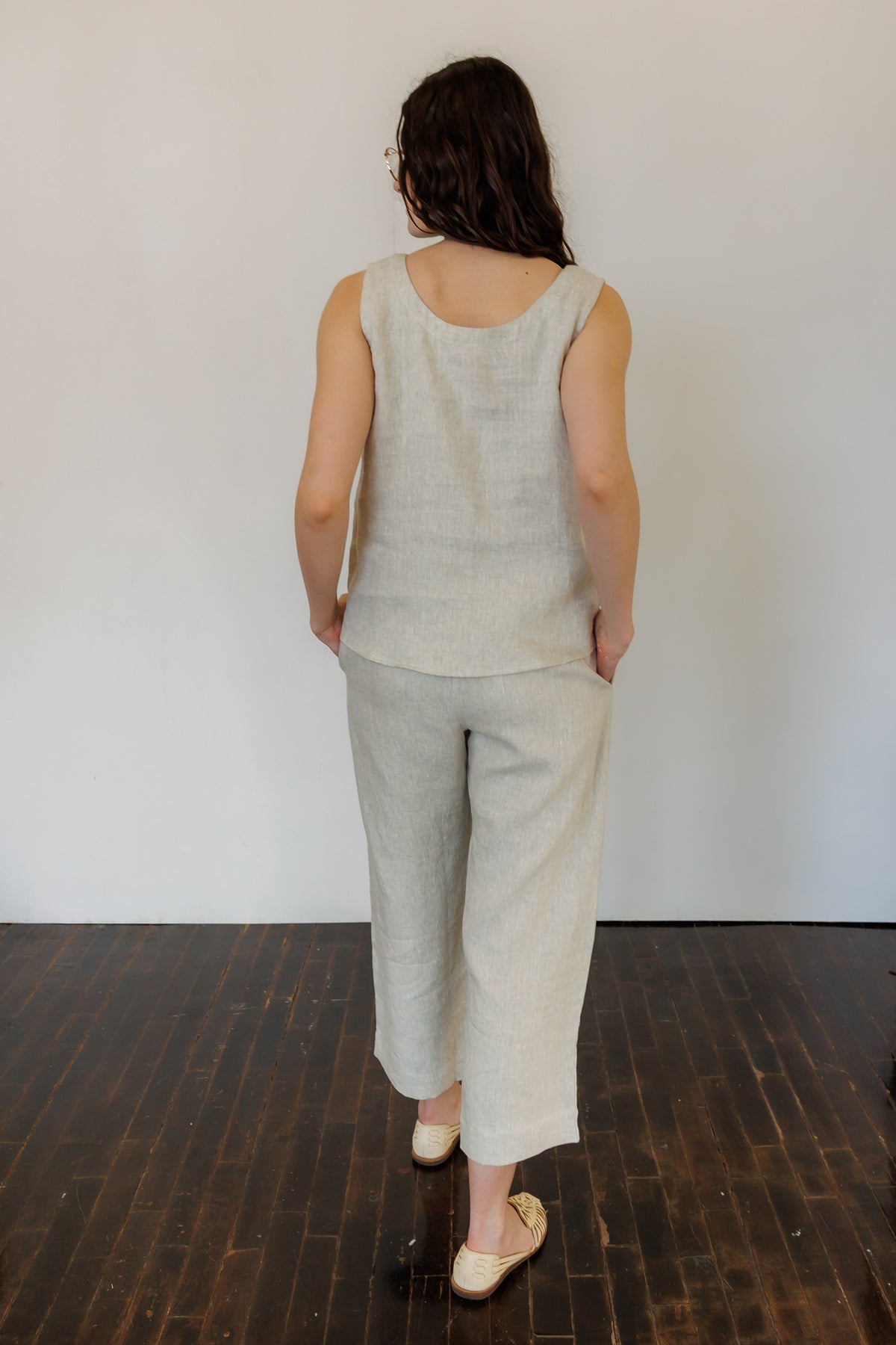 The Harmony Trousers in Natural Linen