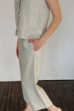 The Harmony Trousers in Natural Linen