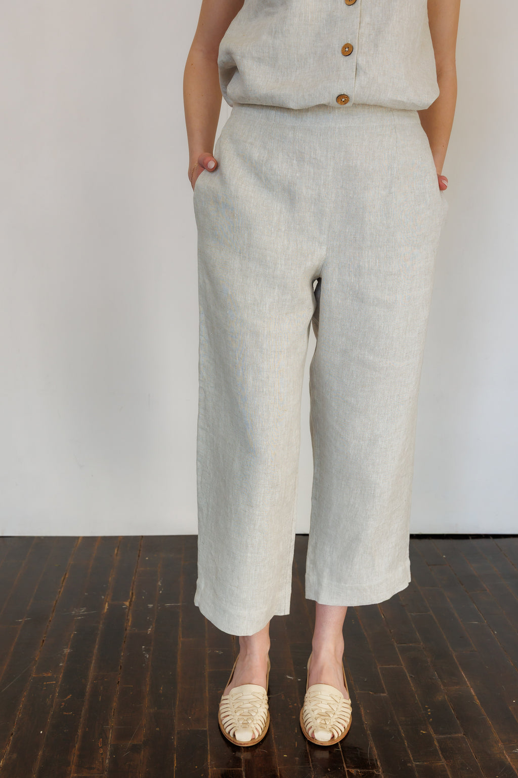 The Harmony Trousers in Natural Linen