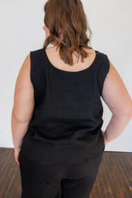 Load image into Gallery viewer, The Harmony Reversible Top in Black Linen
