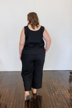 The Harmony Trousers in Black Linen
