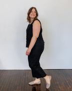 The Harmony Trousers in Black Linen