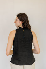 Load image into Gallery viewer, The Mira Top in Black Linen
