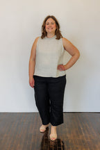 The Mira Top in Natural Linen