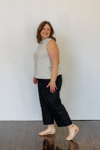 The Mira Top in Natural Linen