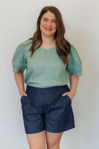 The Sylvie Top in Sage Green