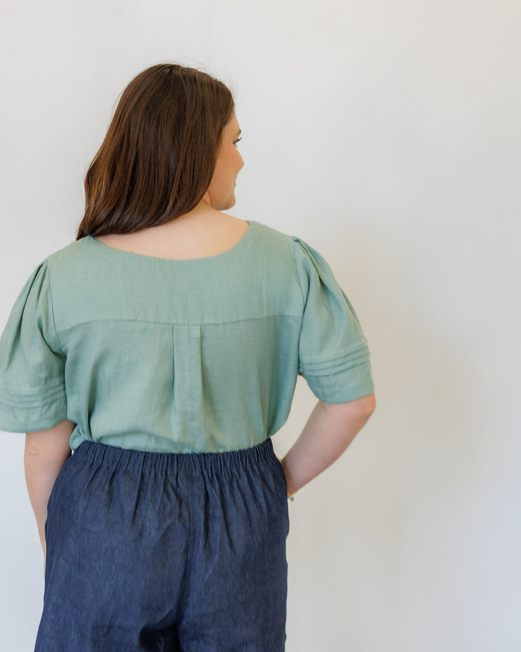 The Sylvie Top in Sage Green