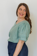 Load image into Gallery viewer, The Sylvie Top in Sage Green
