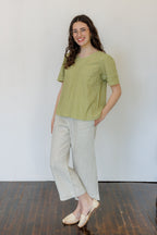 The Sylvie Top in Green Gingham