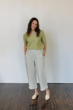 The Sylvie Top in Green Gingham