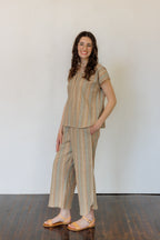The Oasis Pants in Hazel Stripe