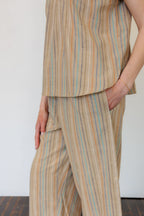 The Oasis Pants in Hazel Stripe