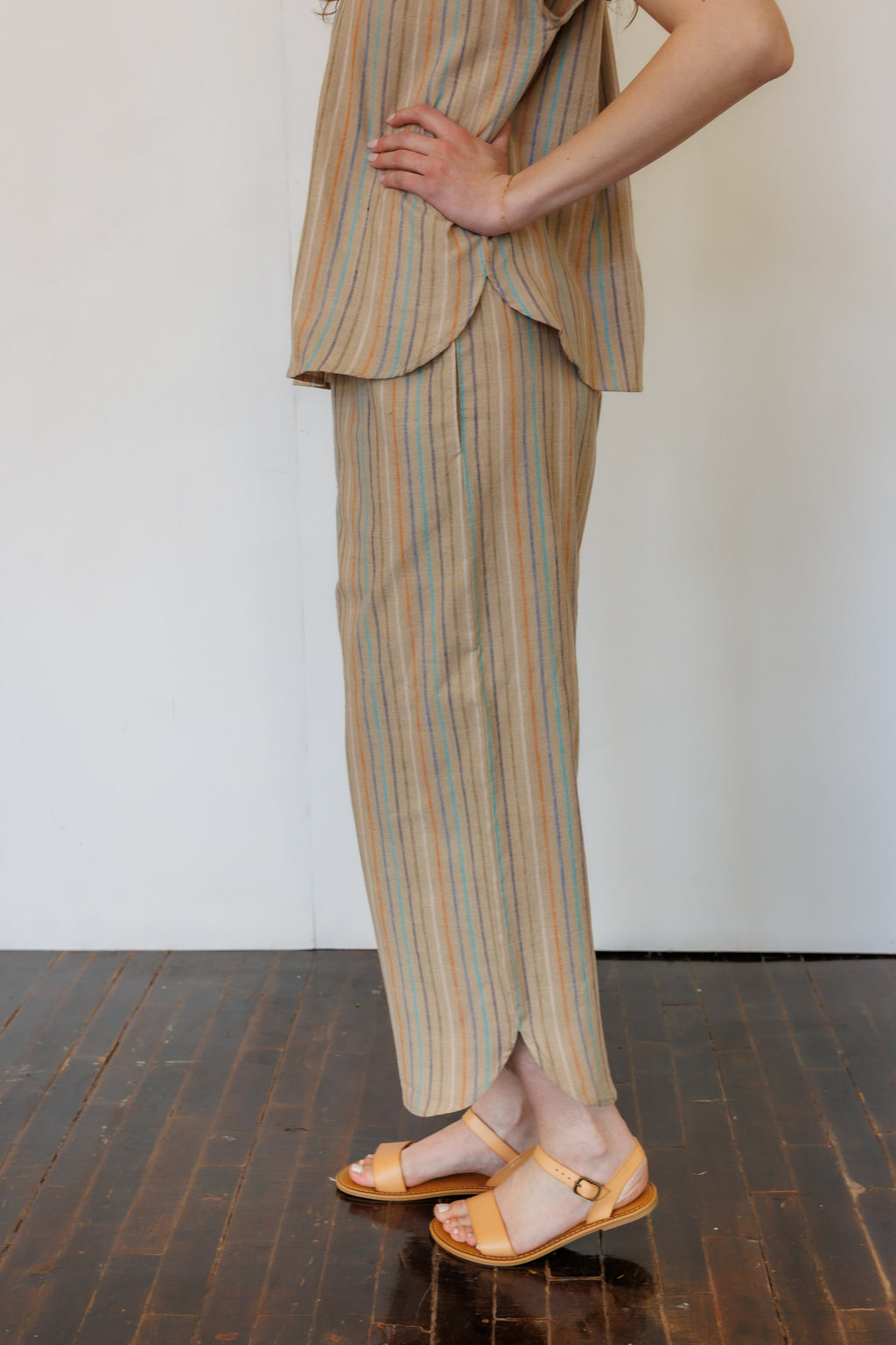 The Oasis Pants in Hazel Stripe
