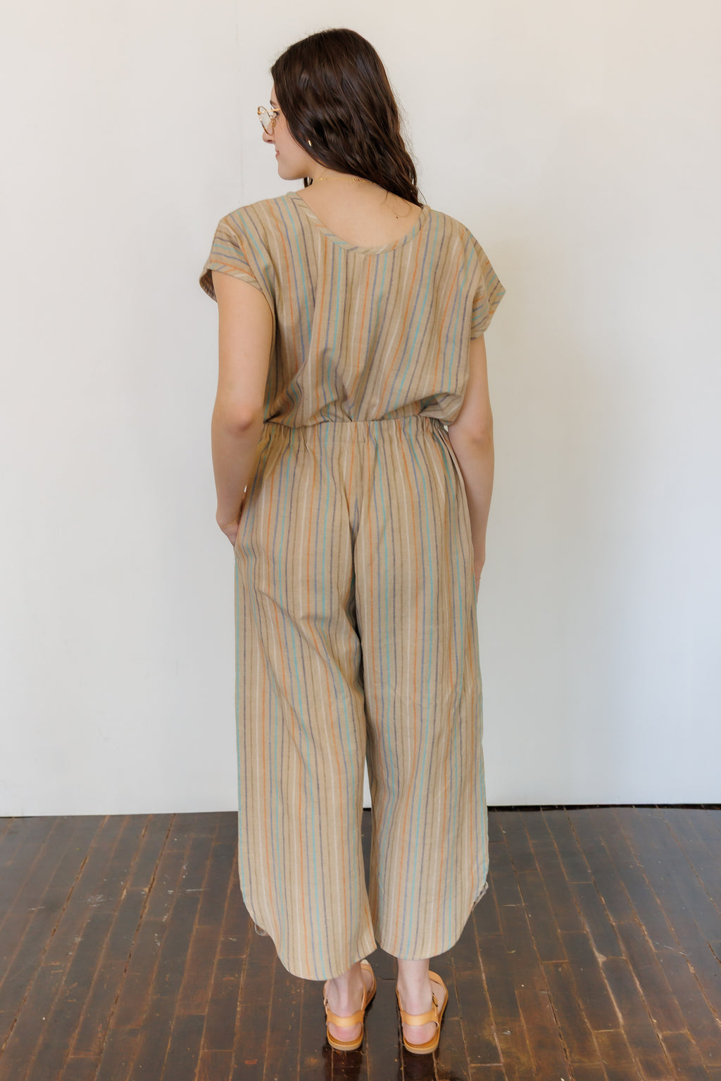 The Oasis Pants in Hazel Stripe