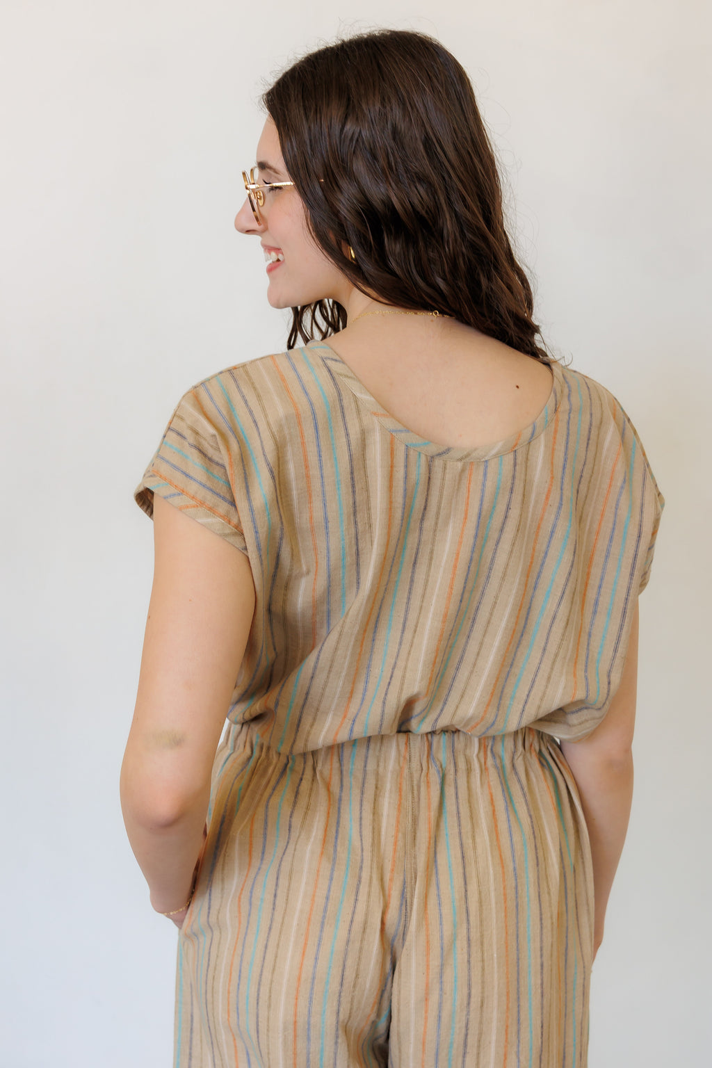 The Oasis Shirt in Hazel Stripe