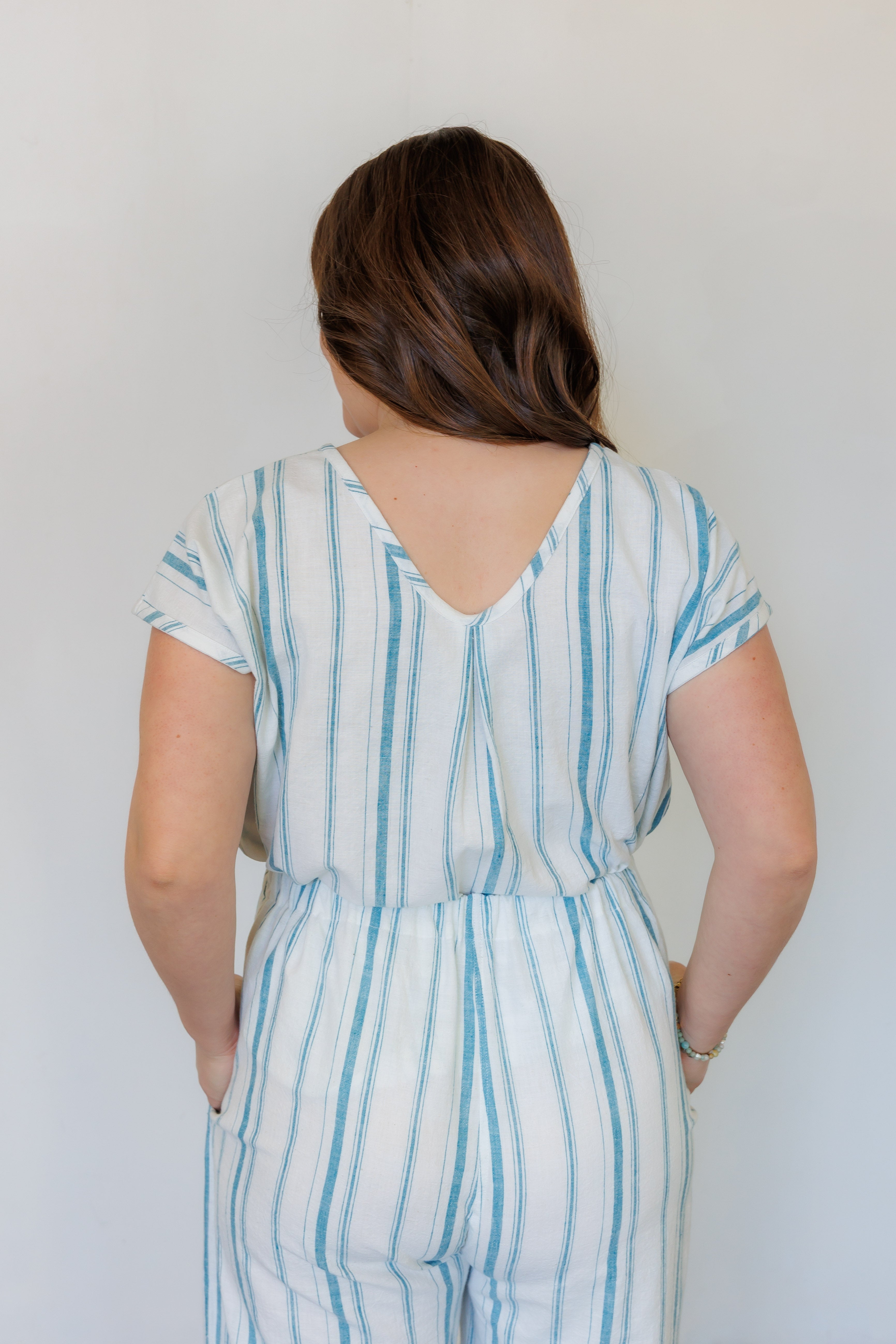 The Oasis Shirt in Aegean Stripe