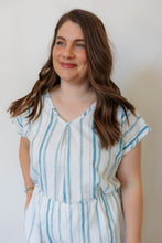 Load image into Gallery viewer, The Oasis Shirt in Aegean Stripe

