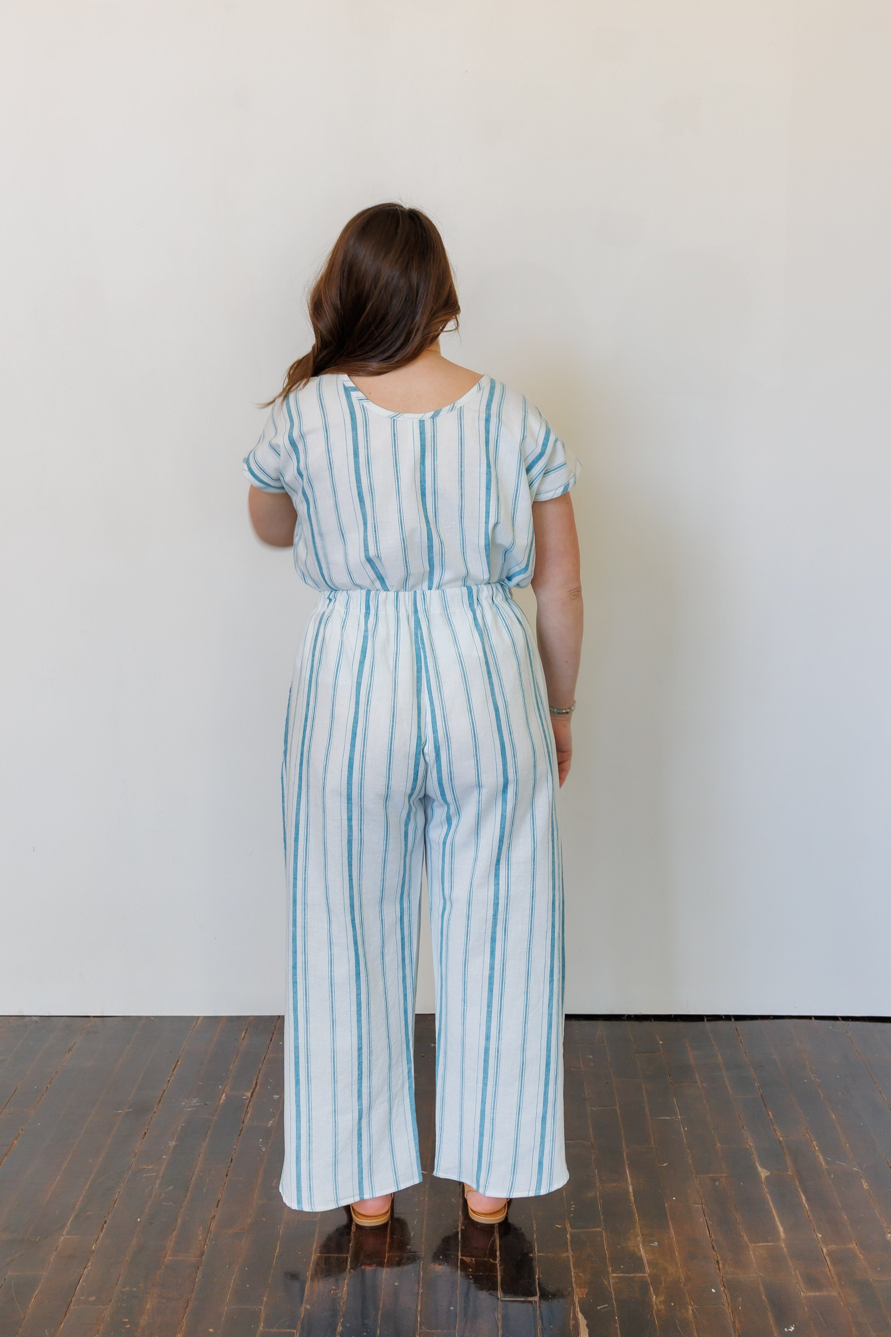 The Oasis Shirt in Aegean Stripe
