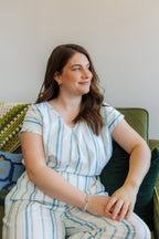 The Oasis Shirt in Aegean Stripe
