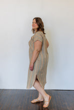 Load image into Gallery viewer, The Serene Kaftan Dress in Hazel Stripe
