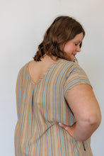 Load image into Gallery viewer, The Serene Kaftan Dress in Hazel Stripe
