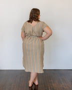 The Serene Kaftan Dress in Hazel Stripe