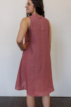 The Riverine Dress in Lilac Linen