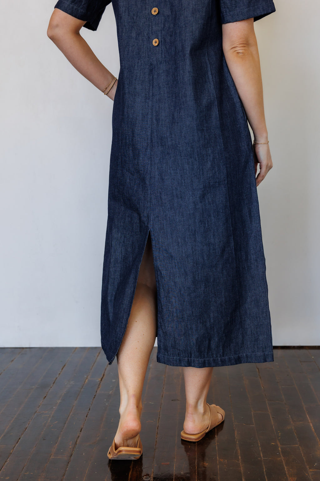 The Terra Midi Dress in Denim