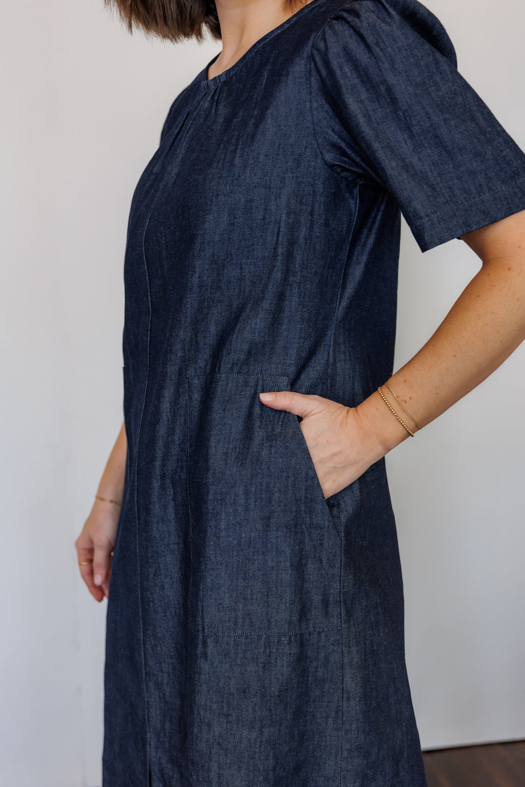 The Terra Midi Dress in Denim