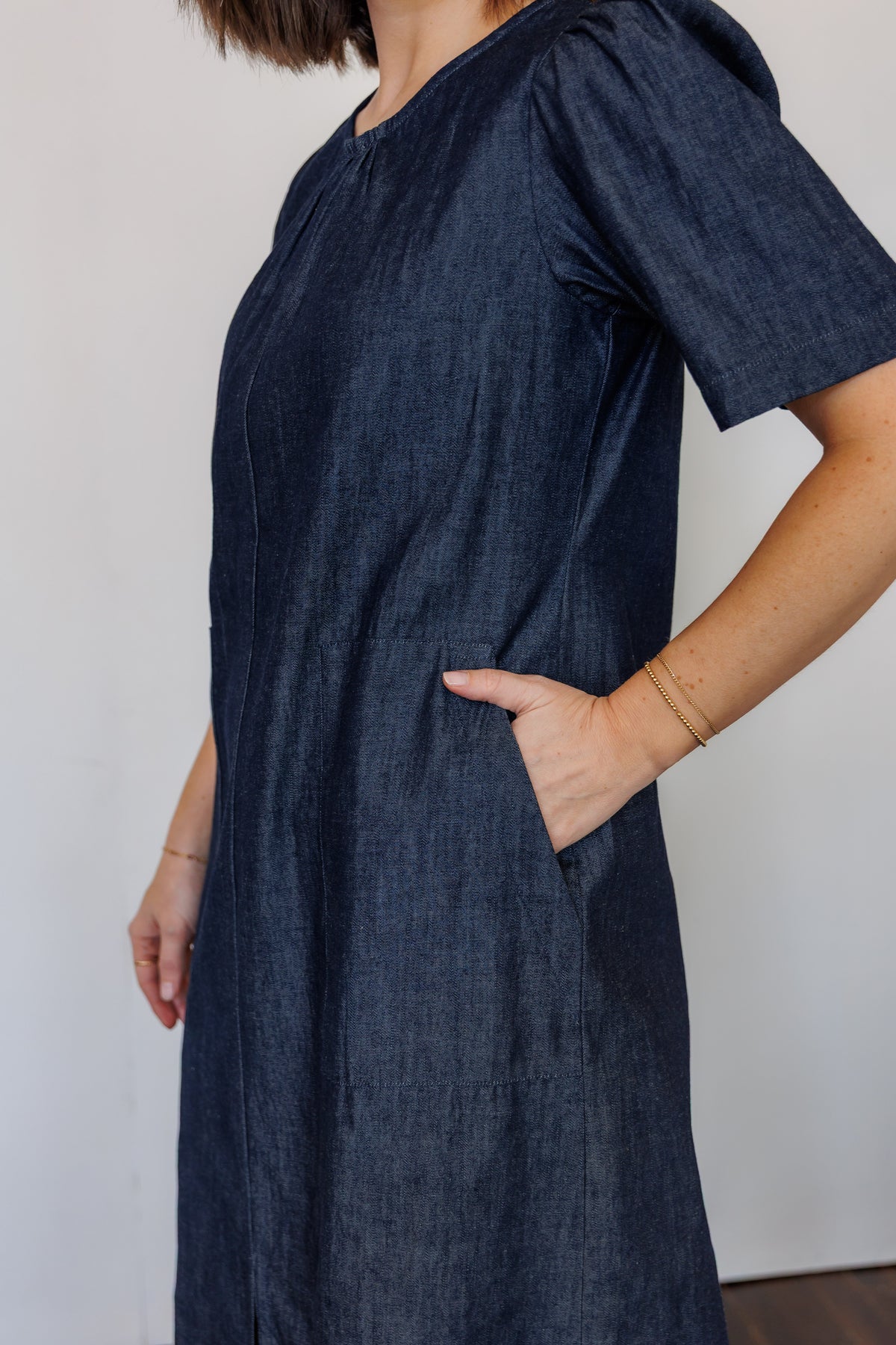 The Terra Midi Dress in Denim