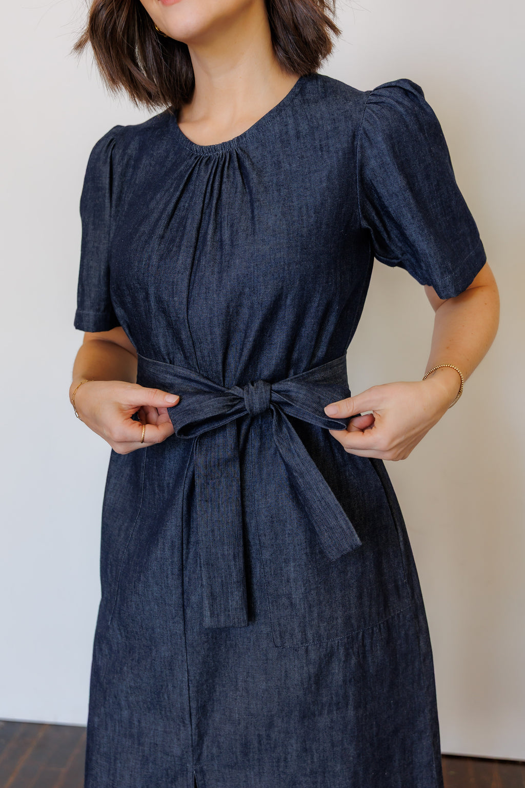 The Terra Midi Dress in Denim