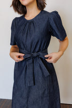 The Terra Midi Dress in Denim